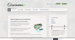 Desktop Screenshot of lernkarten24.de